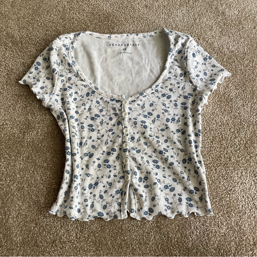 Aero | Floral Cropped Tee🪻